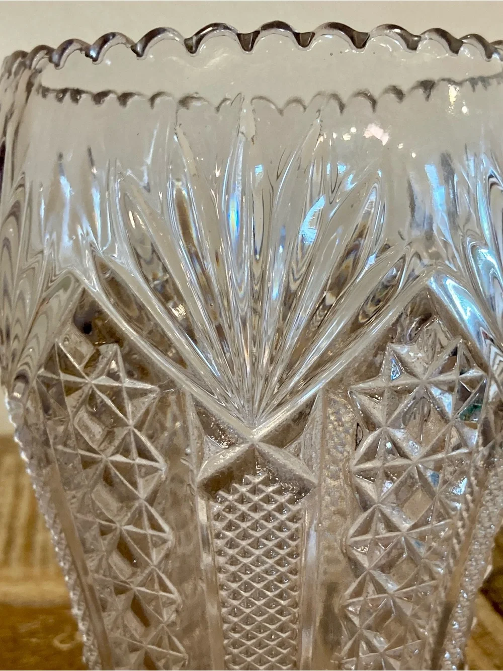 Pressed Glass U.S. Glass Co Panama Celery Server / Spooner - Picture 10 of 15